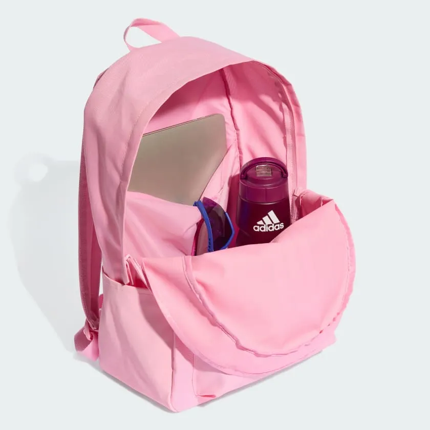 ADIDAS BACK-TO-SCHOOL 3 STRIPE BAR PINK/WHITE BACKPACK