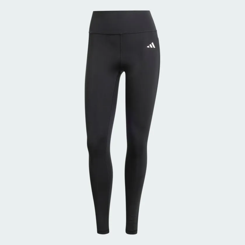 ADIDAS WOMEN'S OPTIME ESSENTIALS POCKET BACK FULL-LENGTH BLACK TIGHT