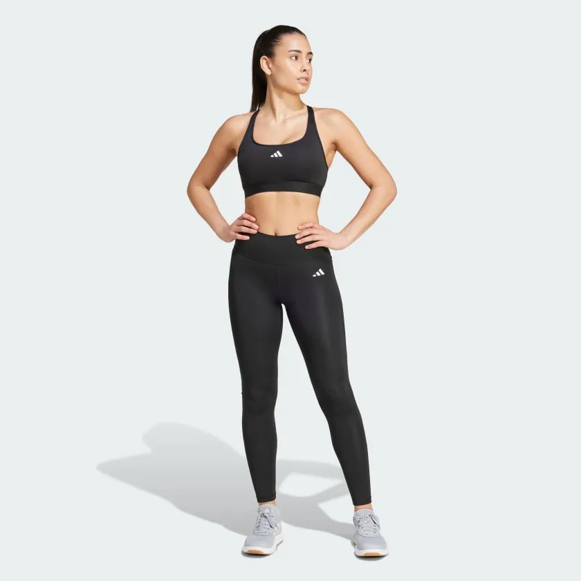 ADIDAS WOMEN'S OPTIME ESSENTIALS POCKET BACK FULL-LENGTH BLACK TIGHT
