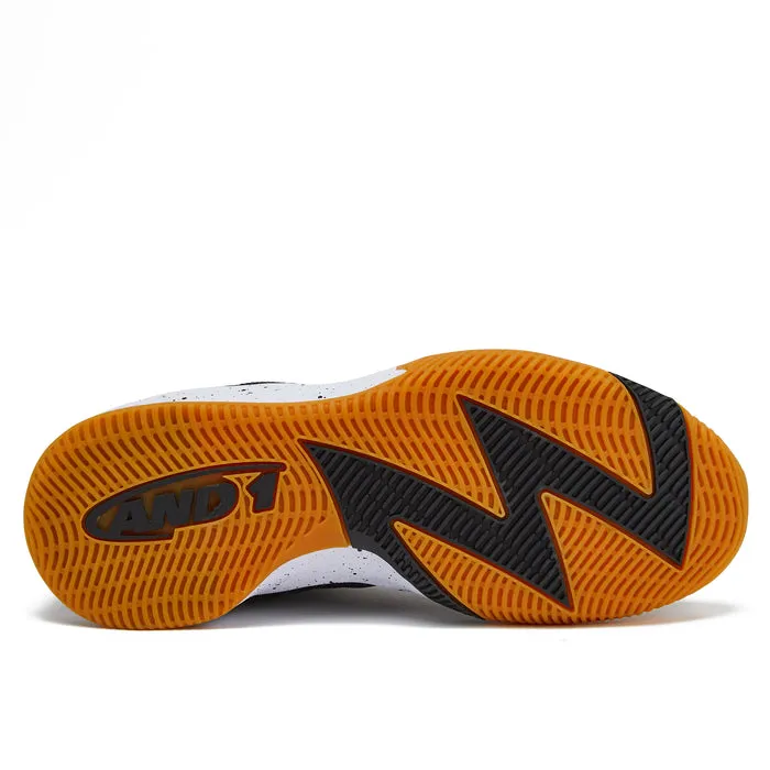 AND 1 KID'S TURNAROND SIZES 3-7 BLACK/GOLD BASKETBALL SHOES