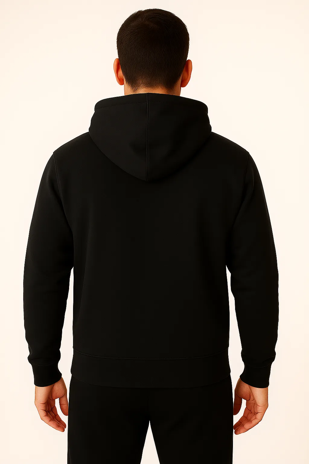 ASICS MEN'S FLEECE BLACK HOODIE