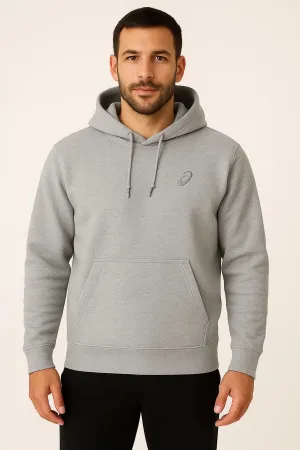 ASICS MEN'S FLEECE GREY HOODIE