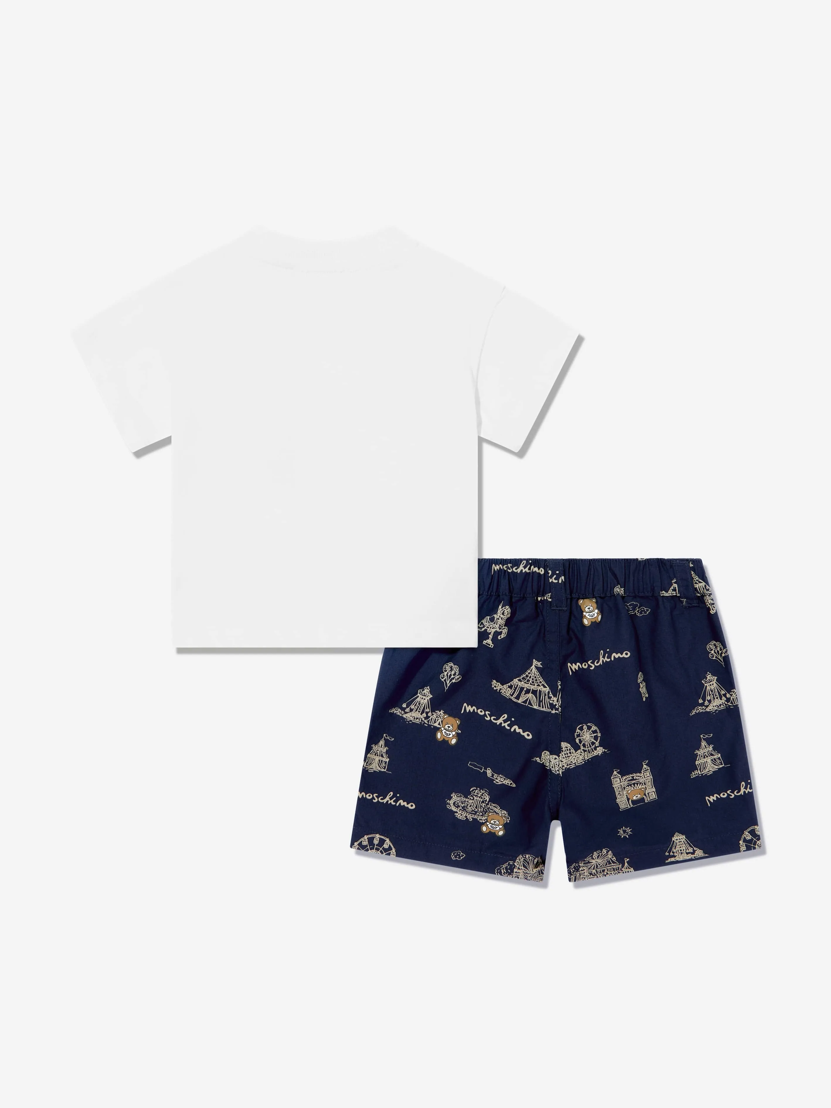 Baby Boys Teddy Bear Short Set in Navy