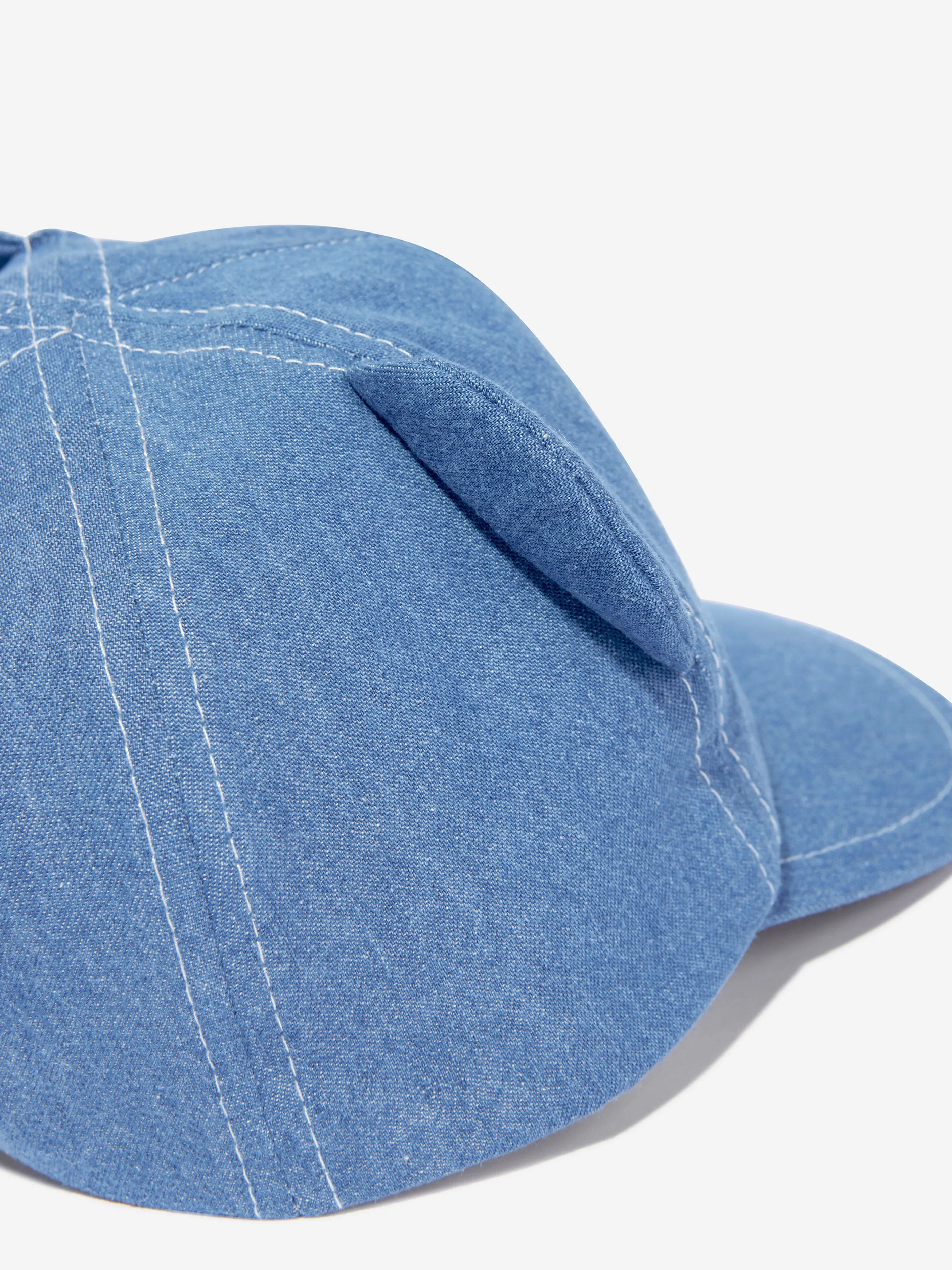 Baby Teddy Bear Cap with Ears in Blue