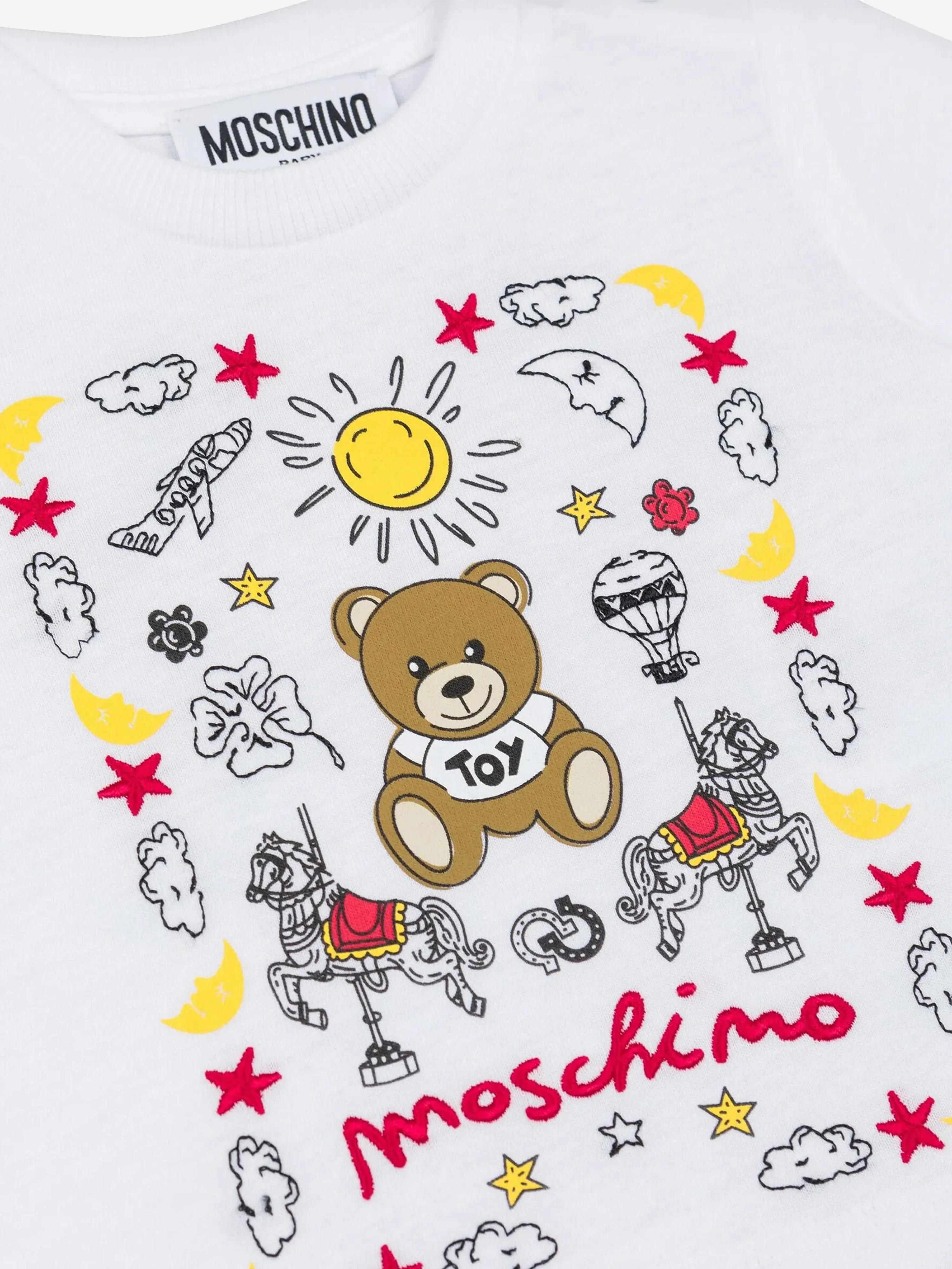 Baby Teddy Bear T-Shirt in White