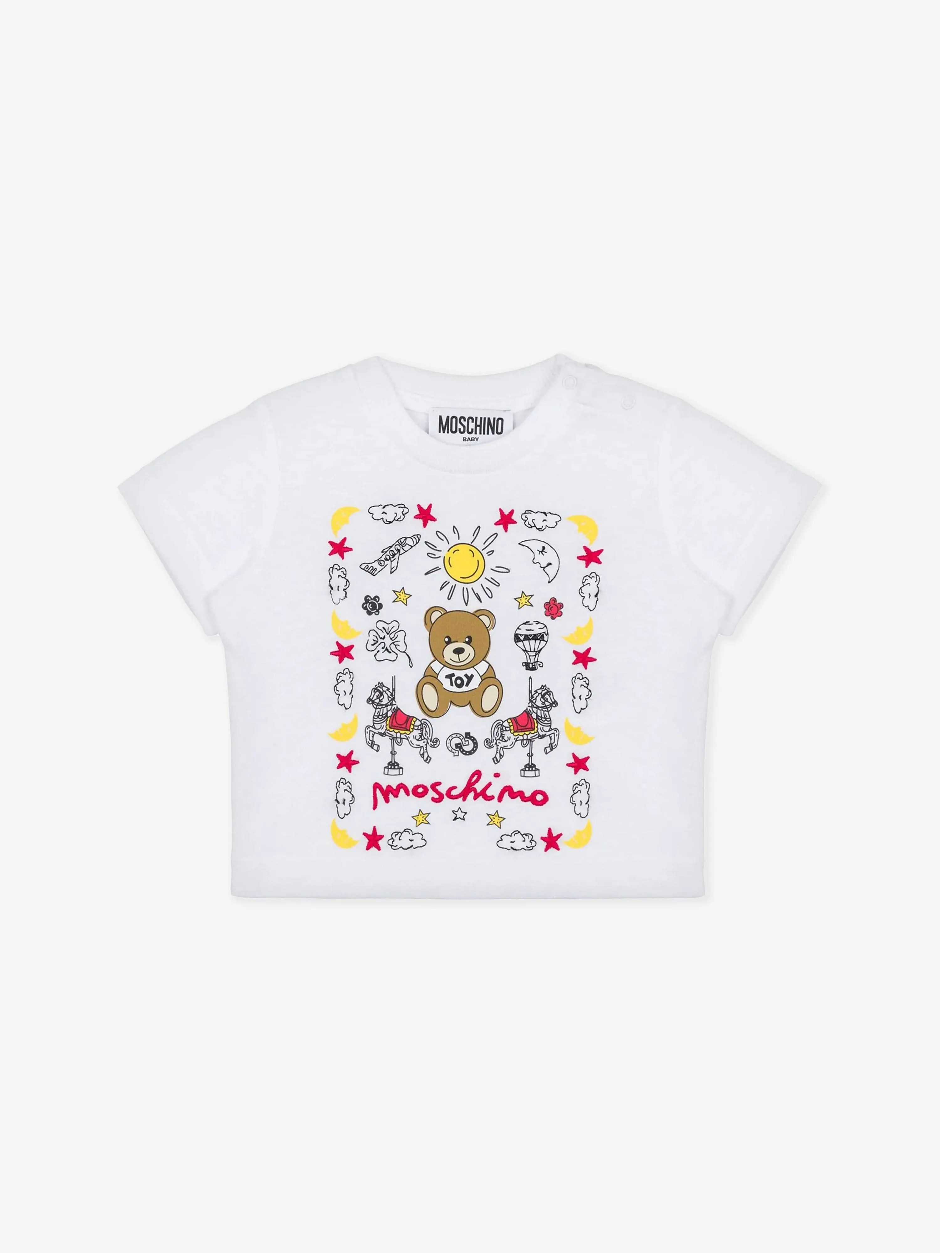 Baby Teddy Bear T-Shirt in White