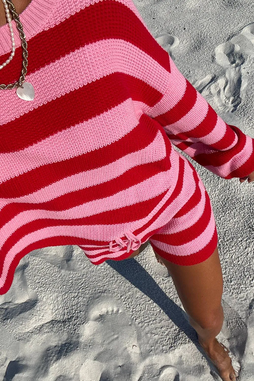 Balboa Short Candy Cane Stripe Beach Riot