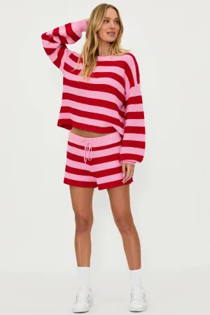 Balboa Short Candy Cane Stripe Beach Riot