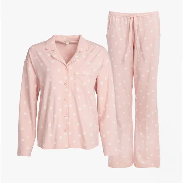 Barbour DOTTY Womens Pyjama Set Petal Pink
