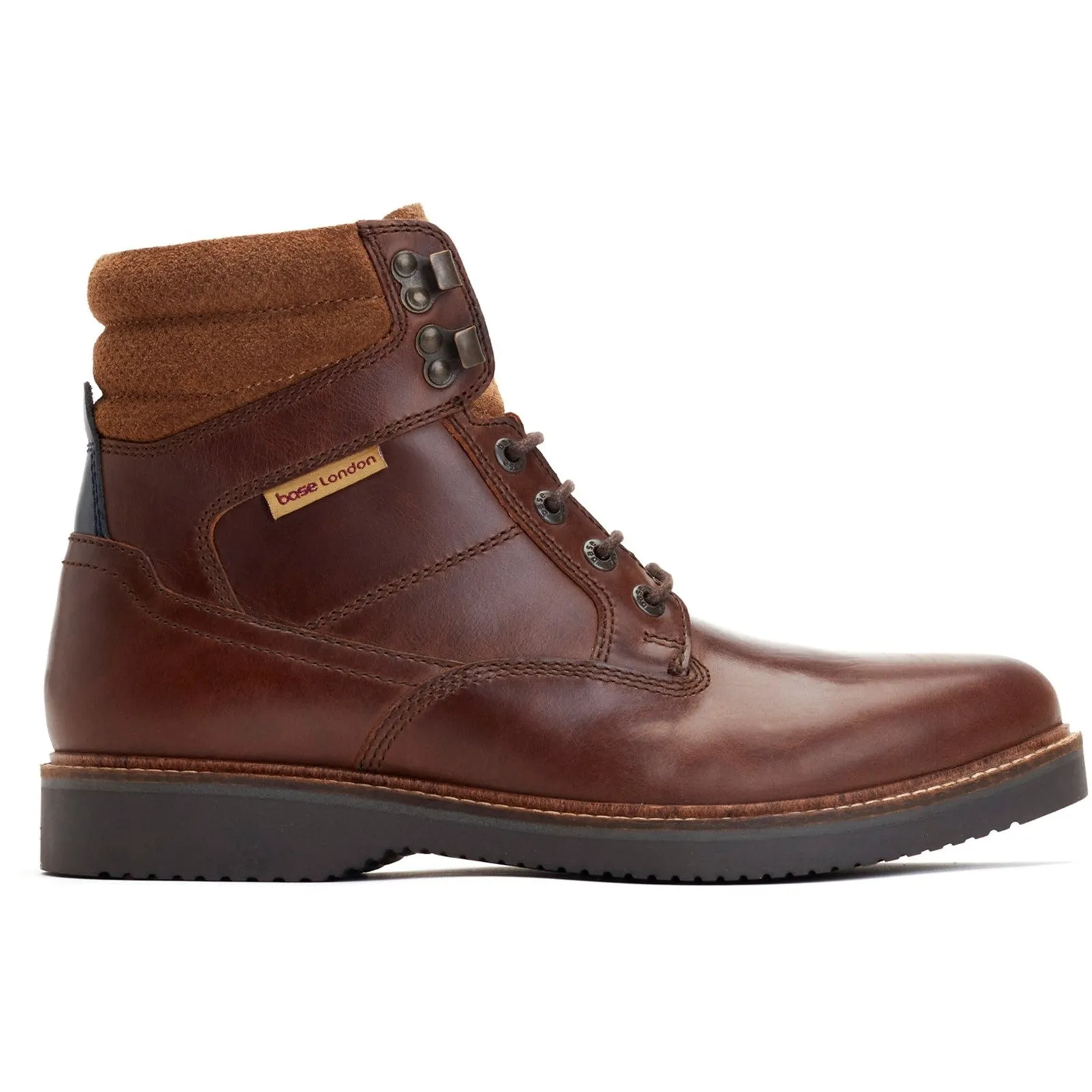 Base London Bradley Mens Leather Lace Up Boot
