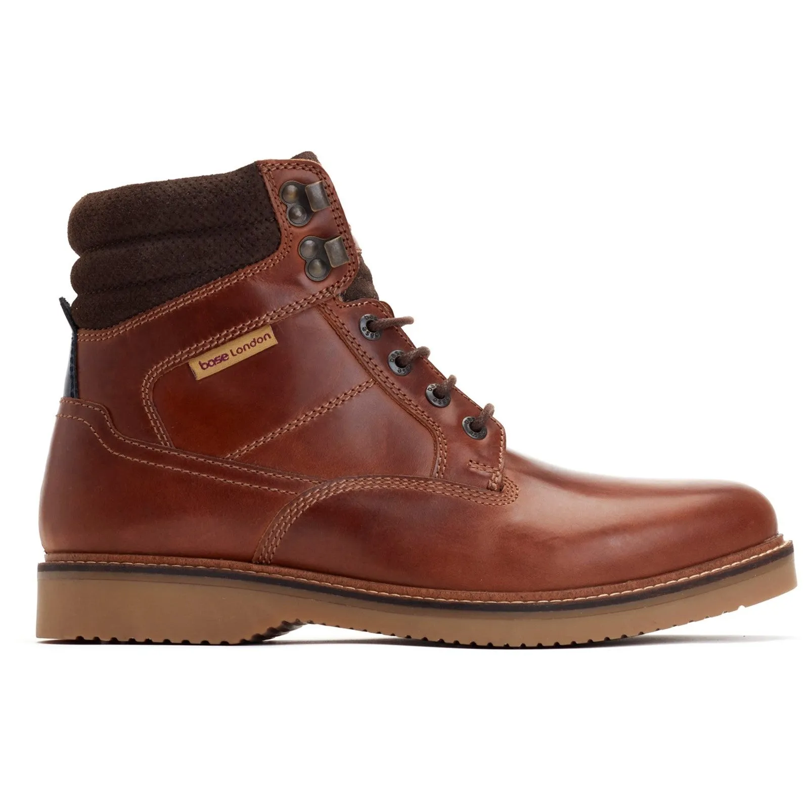 Base London Bradley Mens Leather Lace Up Boot