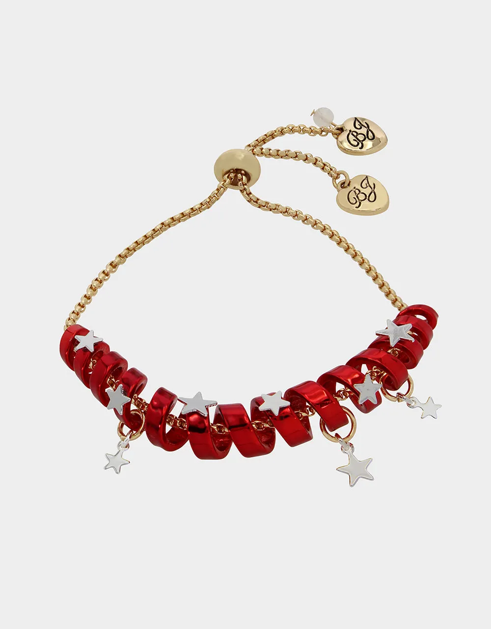 BETSEYS HOLIDAY COIL BRACELET RED Betsey Johnson