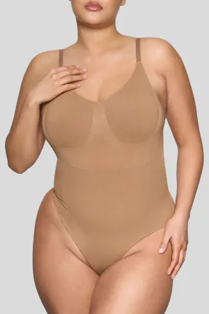 BOOMBA | Caramel Bodysuit Thong Shapewear Club L London
