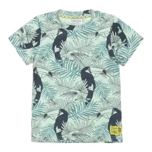 Boys T-shirt Light Green Cockatoo | Dirkje