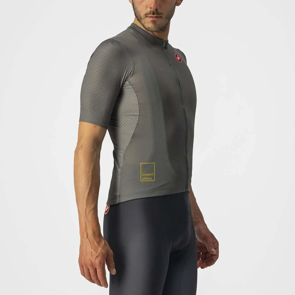 Castelli Breathe Attack Mens Cycling Jersey (Forest Gray)
