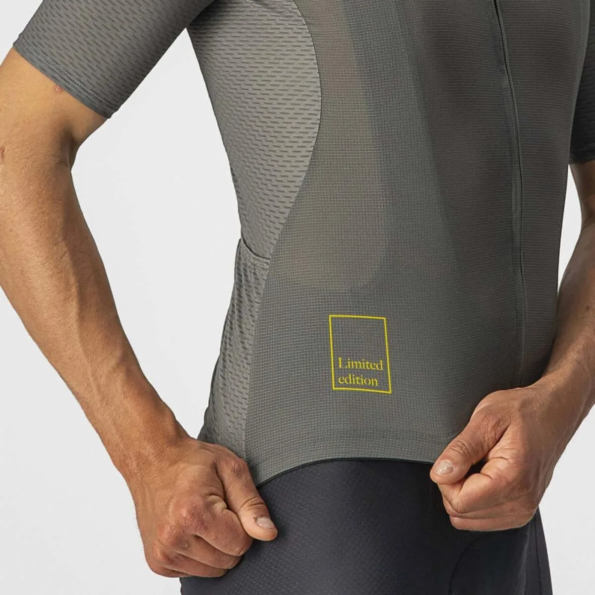 Castelli Breathe Attack Mens Cycling Jersey (Forest Gray)