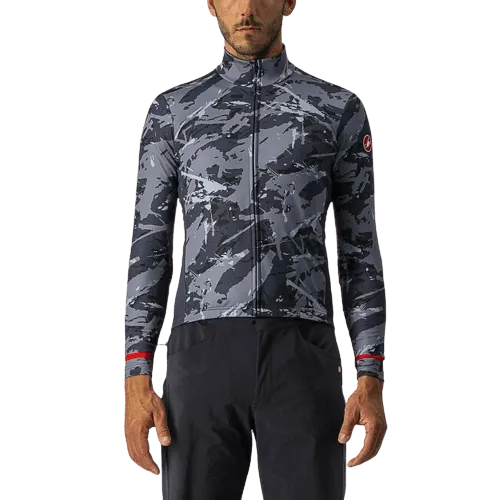 Castelli Unlimited Thermal Mens Cycling Jersey (Grey/Blue)