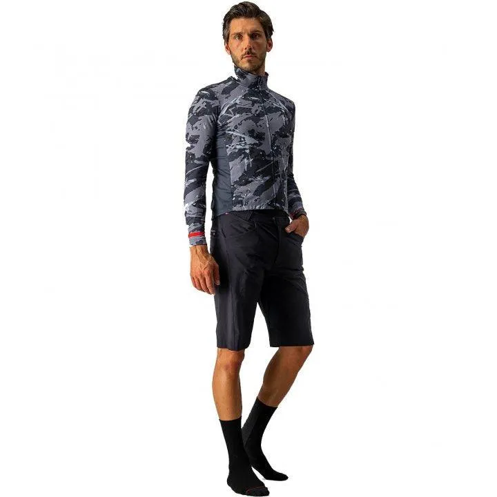 Castelli Unlimited Thermal Mens Cycling Jersey (Grey/Blue)