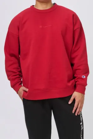 CHAMPION MEN'S SCRIPT TONAL CARDINAL SWEATSHIRT