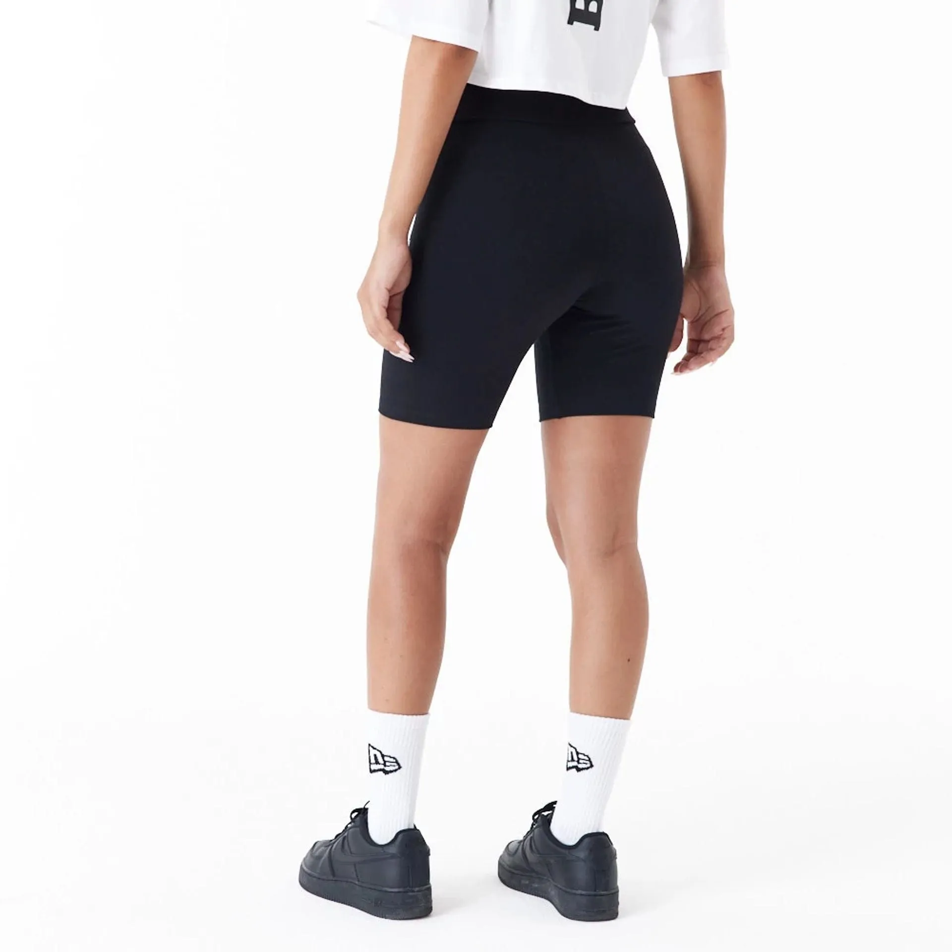 Chicago Bulls Womens NBA Logo Black Cycling Shorts NEW ERA
