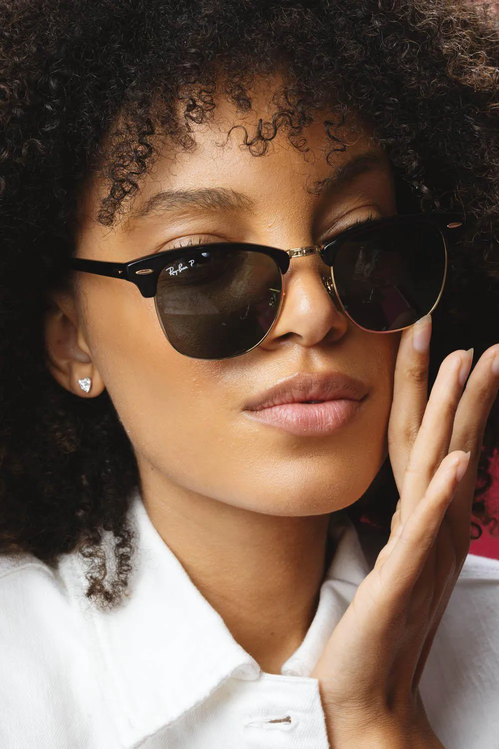 Clubmaster Classic Sunglasses - Polished Black Green