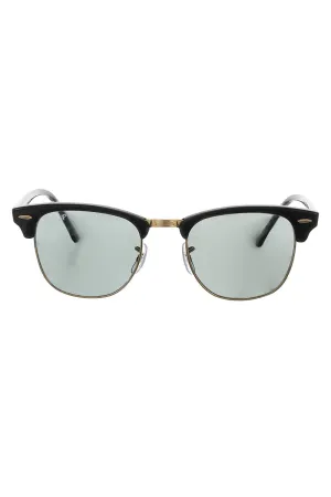 Clubmaster Classic Sunglasses - Polished Black Green