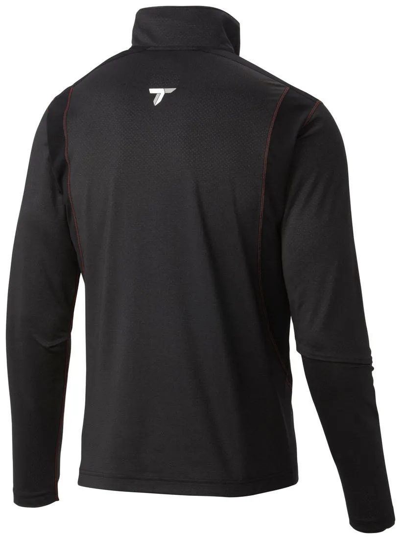 Columbia Men Black Omni-Freeze Titan Ice Half Zip Tshirt