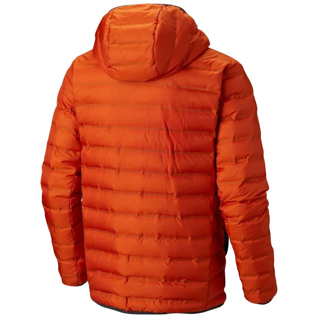 Columbia Men Brown Heat Seal Lake 22 Reversible Hooded Down Jacket