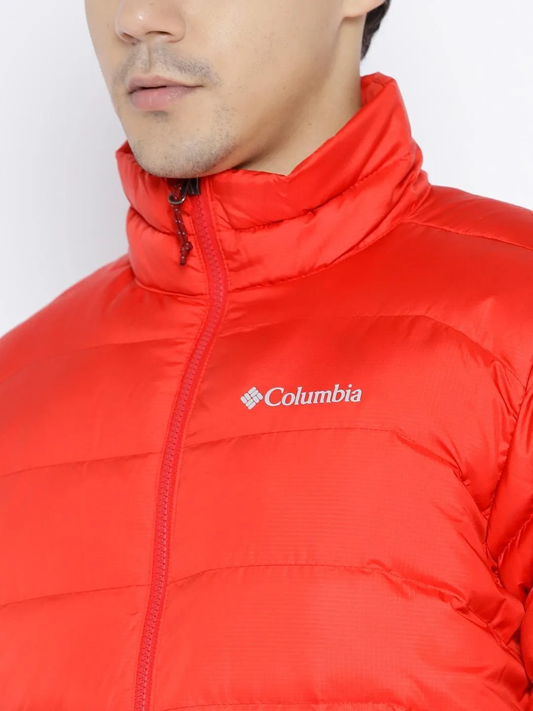 Columbia Men Red Omni-Heat Reflective Cascade Peak II Down Jacket