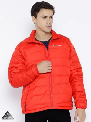 Columbia Men Red Omni-Heat Reflective Cascade Peak II Down Jacket