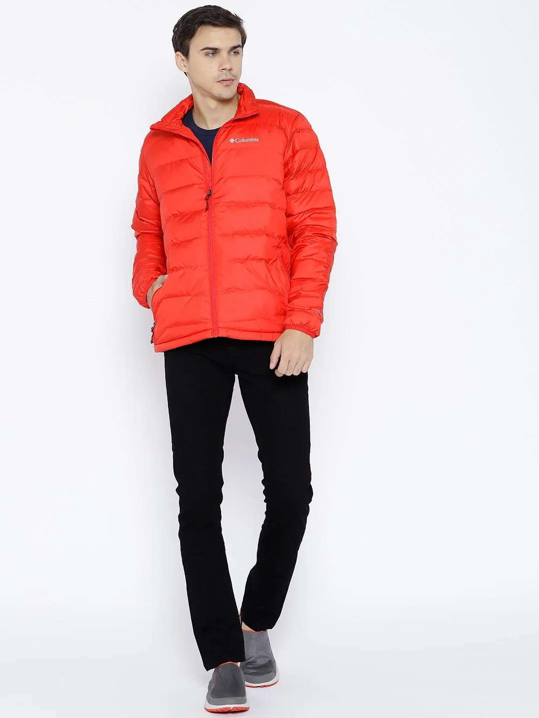 Columbia Men Red Omni-Heat Reflective Cascade Peak II Down Jacket