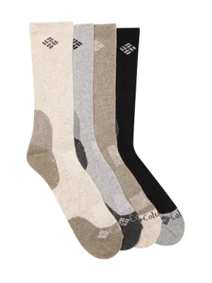 Columbia Men Red SOCKS MN 4P CREW-BASIC WOOL (4 Pairs) (Non Returnable)
