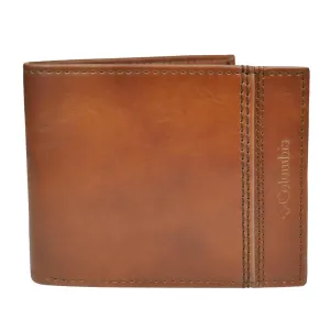 Columbia Mens Brown RFID Traveler Wallet