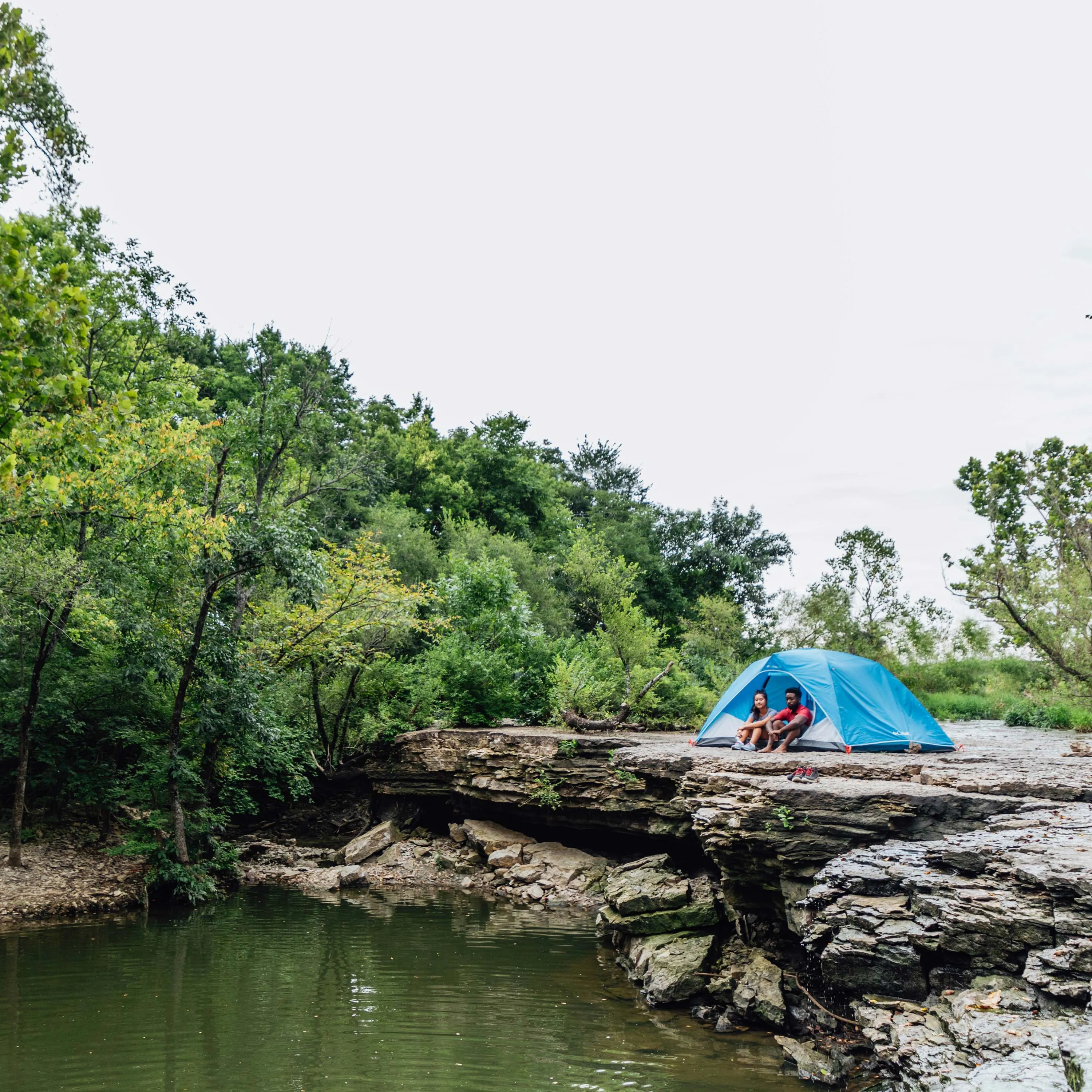 Columbia Unisex Blue 4P FRP Dome Tent