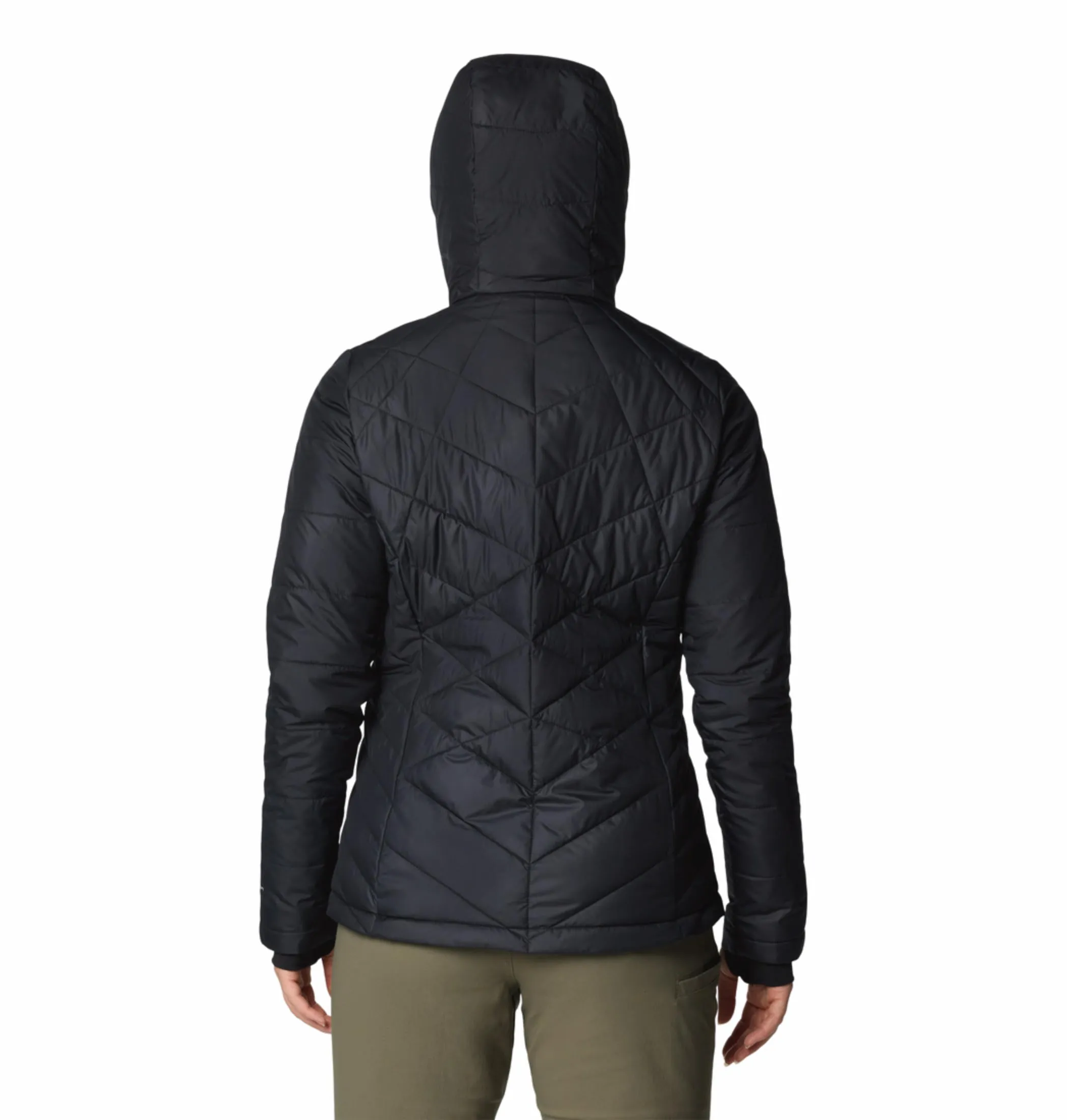 Columbia Women Black Omni-Heat Reflective Heavenly Hooded Jacket