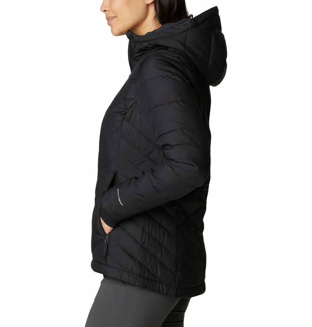 Columbia Women Black Omni-Heat Reflective Heavenly Hooded Jacket