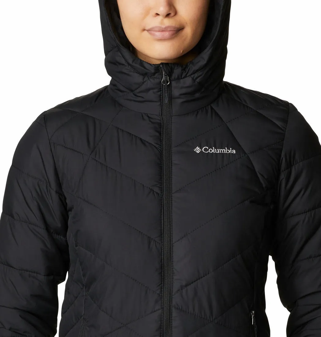 Columbia Women Black Omni-Heat Reflective Heavenly Hooded Jacket