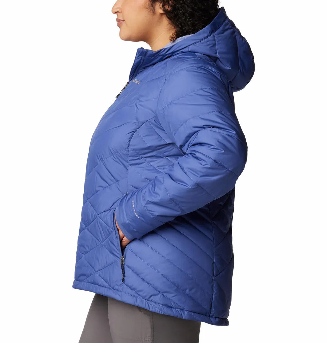 Columbia Women Blue Omni-Heat Reflective Heavenly Hooded Jacket