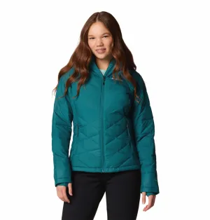 Columbia Women Blue Omni-Heat Reflective Heavenly Hooded Jacket