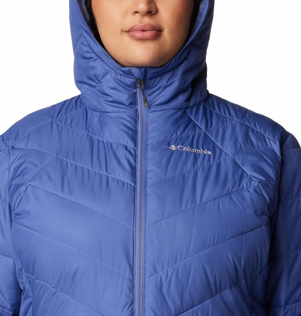 Columbia Women Blue Omni-Heat Reflective Heavenly Hooded Jacket