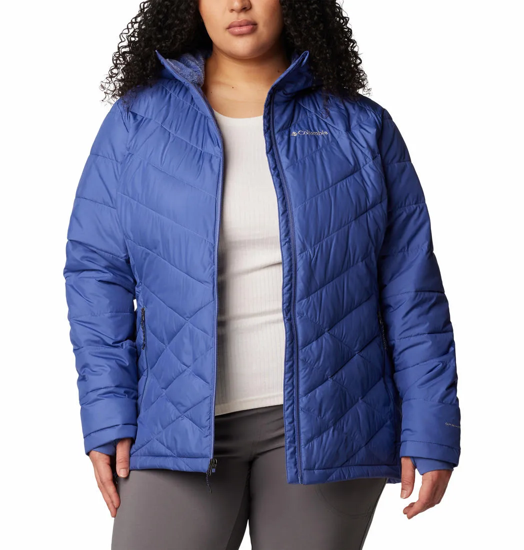 Columbia Women Blue Omni-Heat Reflective Heavenly Hooded Jacket