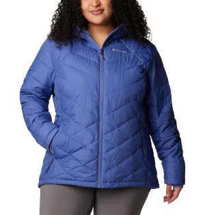 Columbia Women Blue Omni-Heat Reflective Heavenly Hooded Jacket