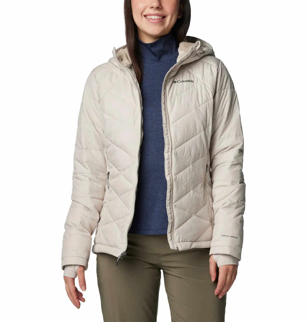 Columbia Women Brown Omni-Heat Reflective Heavenly Hooded Jacket