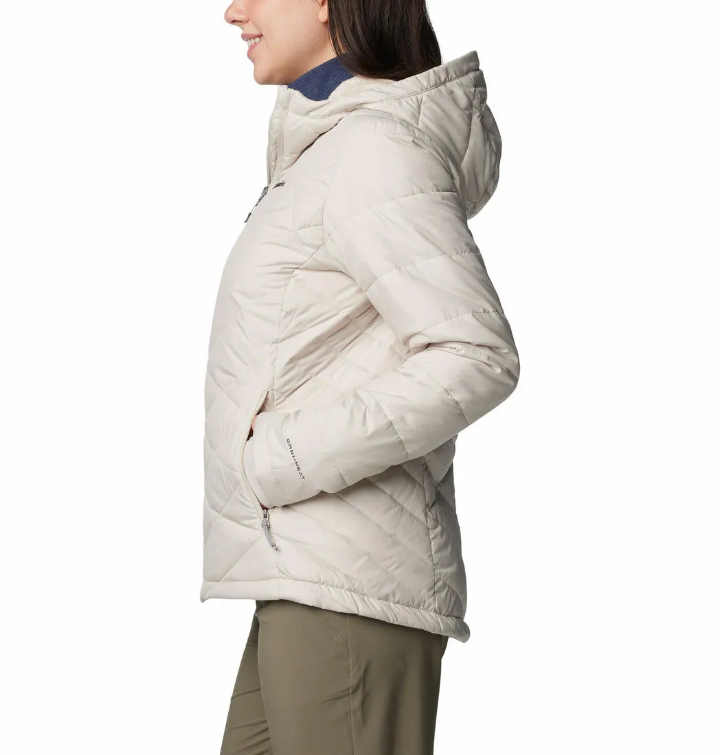 Columbia Women Brown Omni-Heat Reflective Heavenly Hooded Jacket