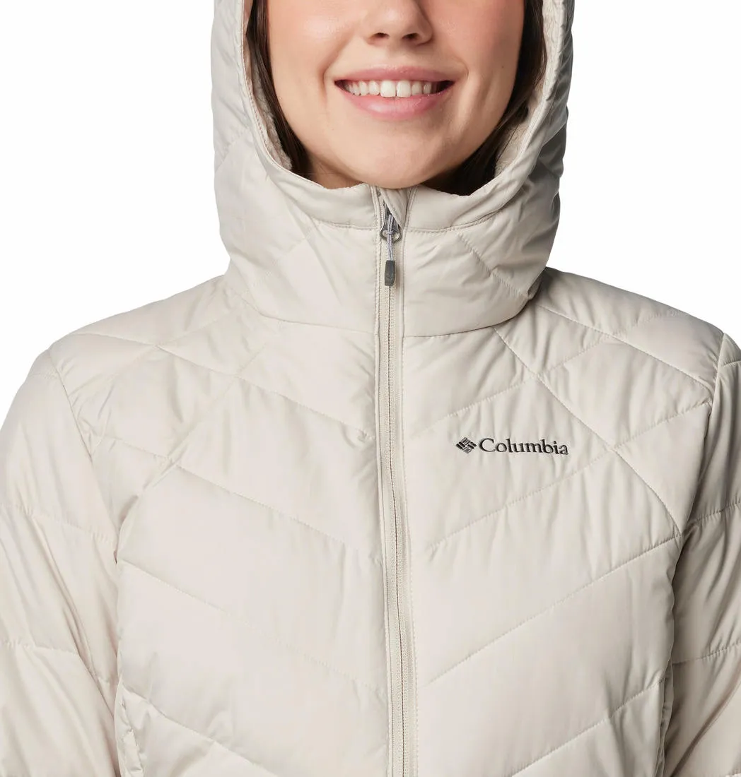 Columbia Women Brown Omni-Heat Reflective Heavenly Hooded Jacket