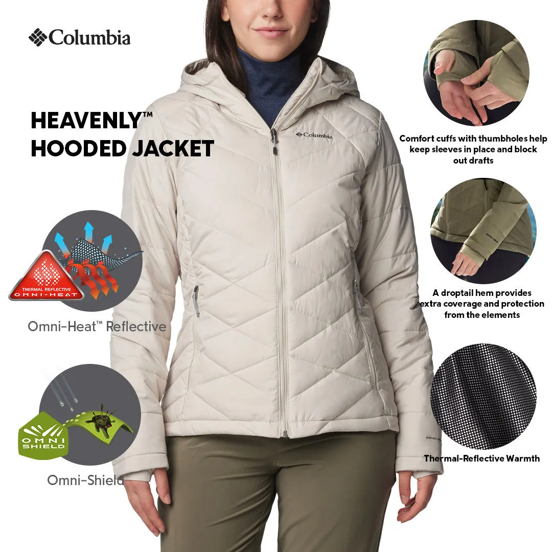 Columbia Women Brown Omni-Heat Reflective Heavenly Hooded Jacket