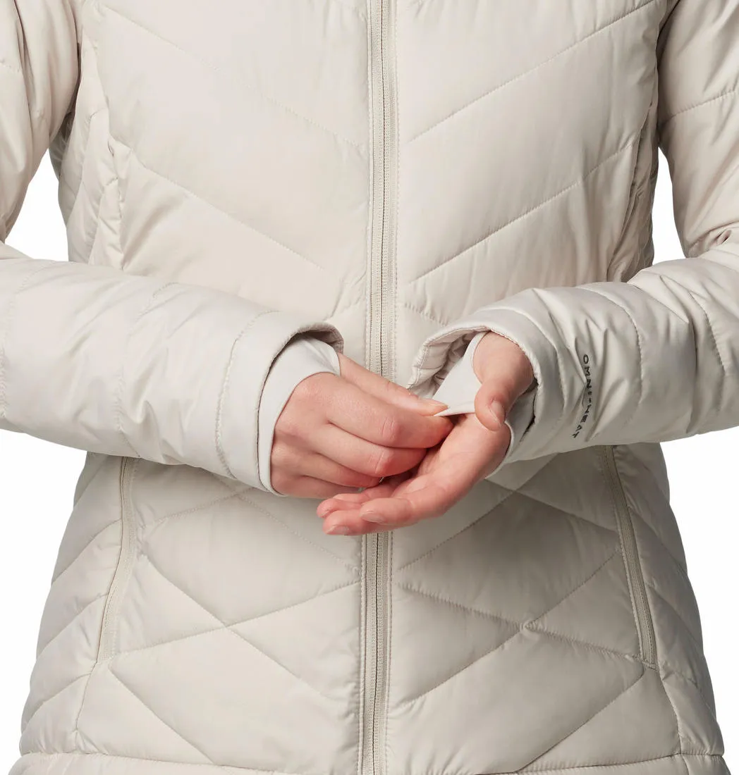 Columbia Women Brown Omni-Heat Reflective Heavenly Hooded Jacket