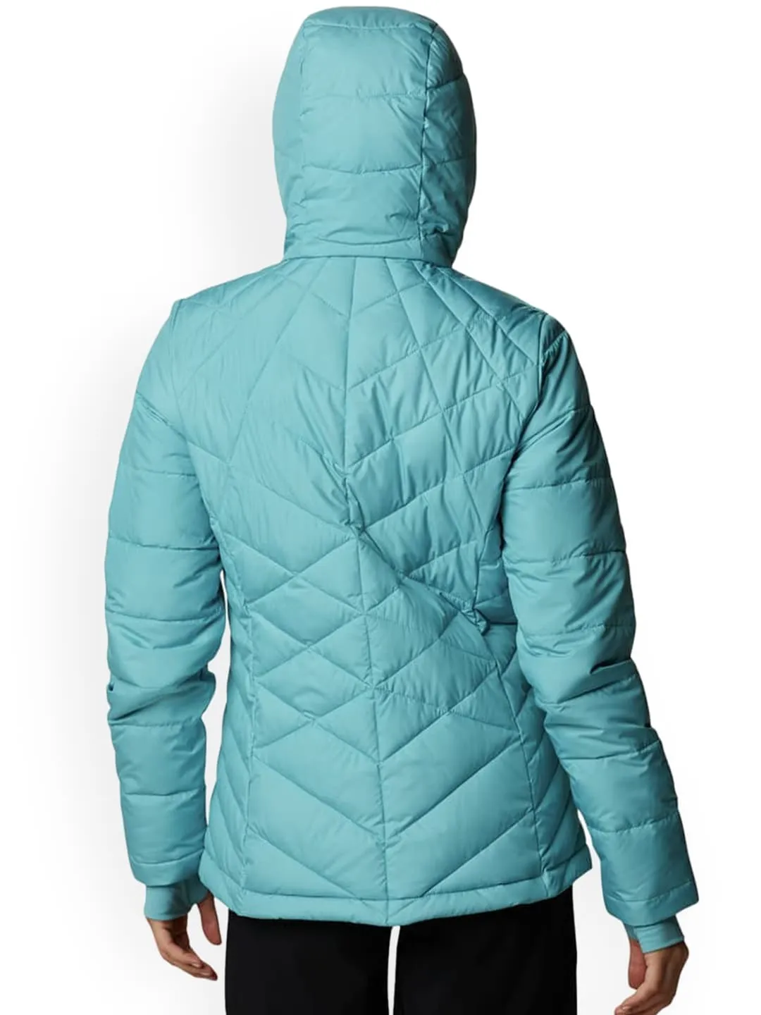 Columbia Women Green Omni-Heat Reflective Heavenly Hooded Jacket