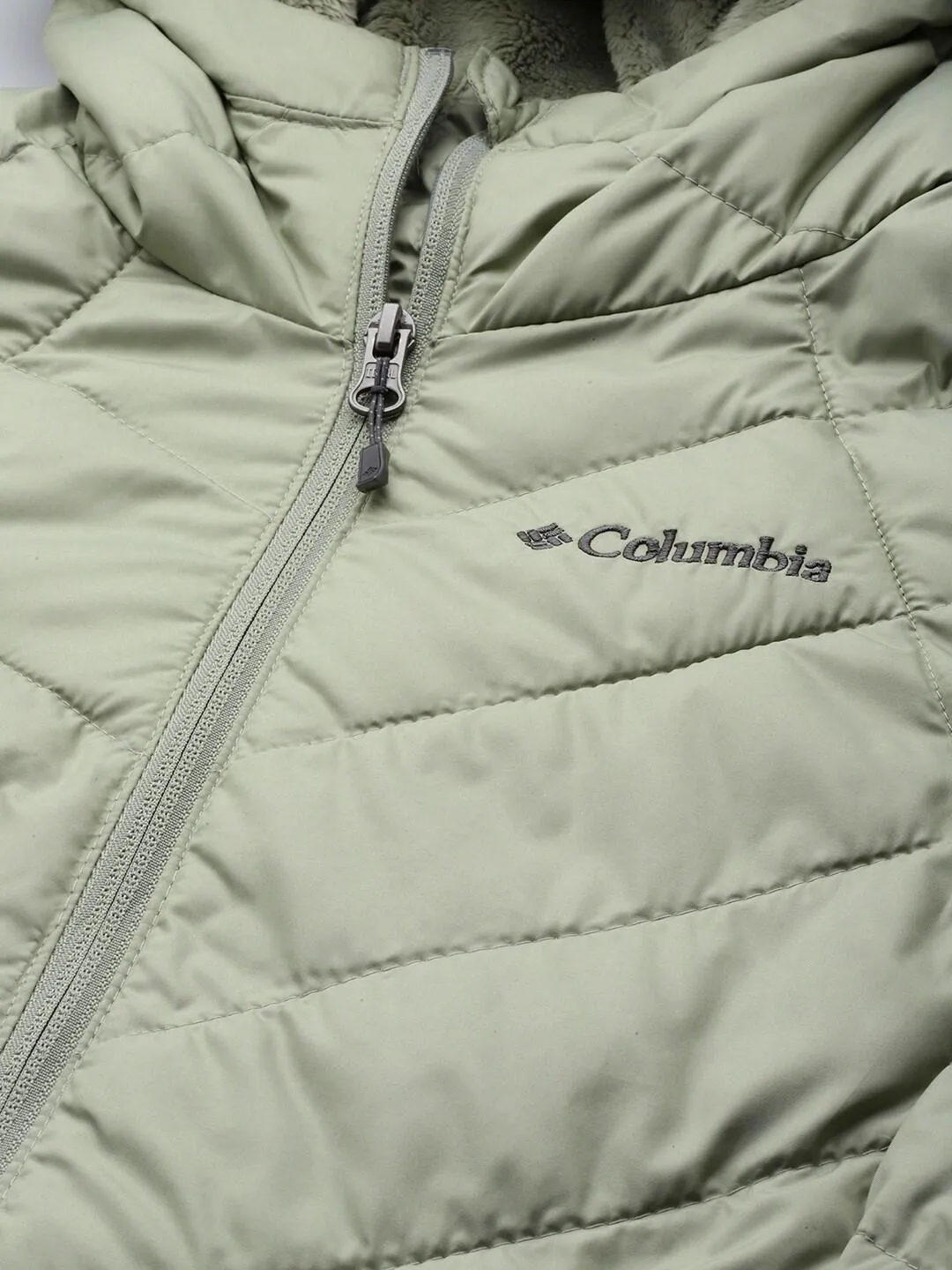 Columbia Women Green Omni-Heat Reflective Heavenly Hooded Jacket