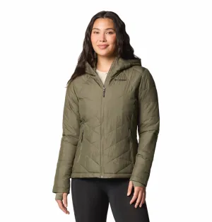 Columbia Women Green Omni-Heat Reflective Heavenly Hooded Jacket